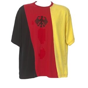 Vintage German Flag Color Shirt XXL Deutschland Germany - Rare